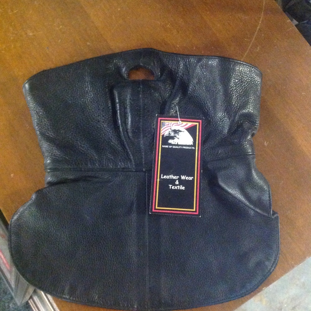 Black Leather Tote Bag